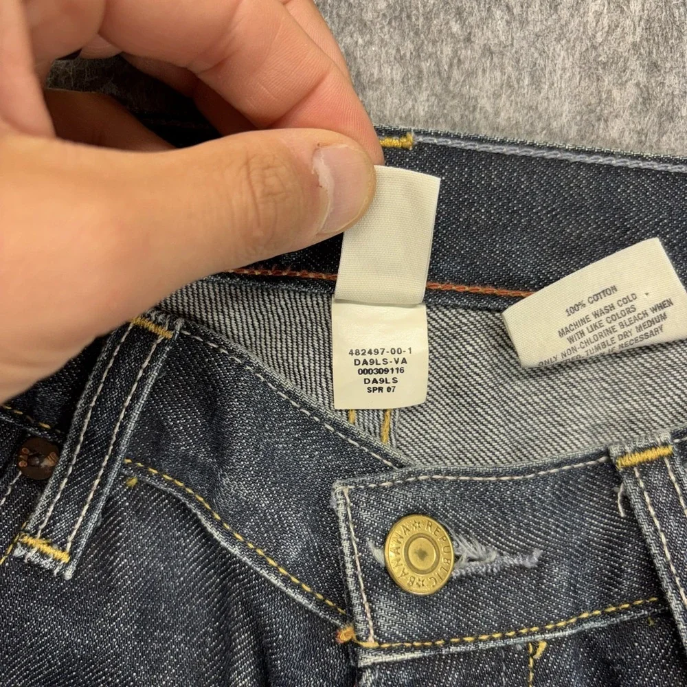 Banana Republic Straight Leg Button Fly‎ Jeans Men's 32x32 Fades Hige Americana